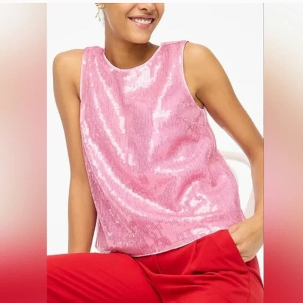 J.Crew Factory Sequin Shell Top